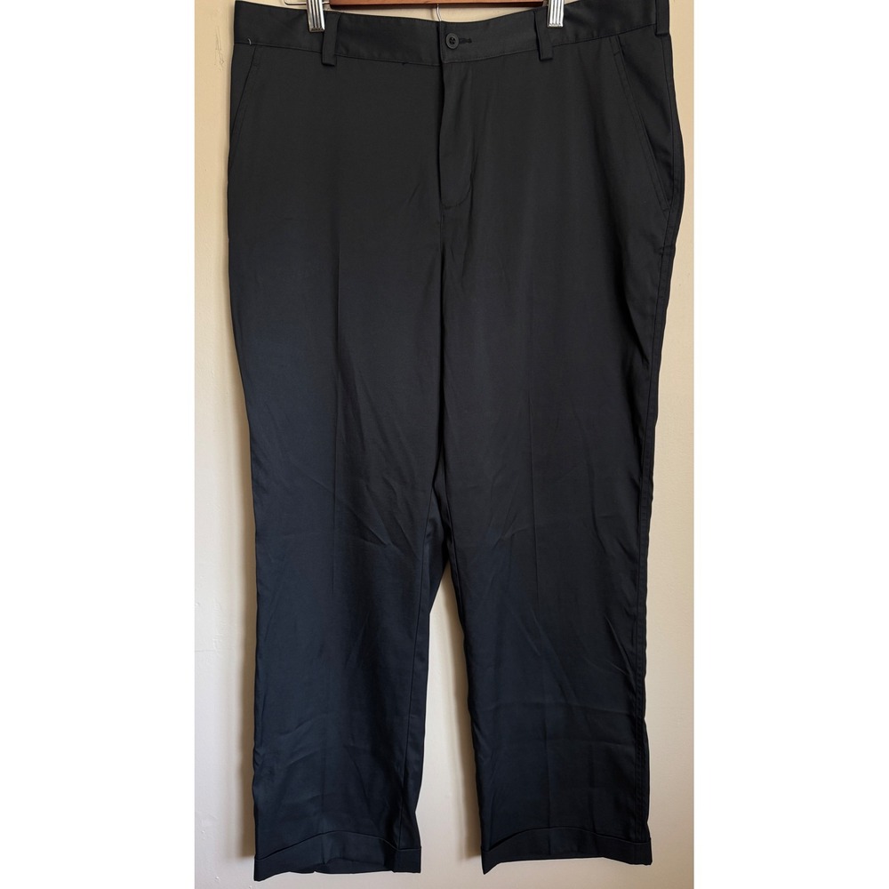 Nike Golf Pants Mens 36 Black Dri-FIT Stretch Cuffed Performance